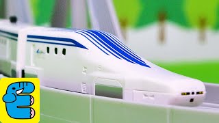 プラレールアドバンス 超電導リニア L0系新幹線 高架レールセット Plarail Advance Superconducting Maglev Shinkansen Set Eng Subs [upl. by Kecaj]