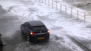 saltcoats storm and high tide Jan14 [upl. by Neirrad257]