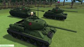 Girls und Panzer Dream Tank Match Pravda High School Domination Battle [upl. by Alahcim]