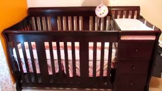 STORK CRAFT CONVERTIBLE CRIB amp CHANGER REVIEW [upl. by Atelra620]