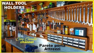 PARETE PORTA ATTREZZI tutorial di come costruirlaMaking WALL TOOL HOLDERS [upl. by Eltsyek]