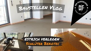 ESTRICH verlegen  SCHLÜTER Bekotec System [upl. by Eivlys]