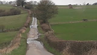 A drive from Baslow Village to Hassop through the scenic English countryside [upl. by Tsepmet549]