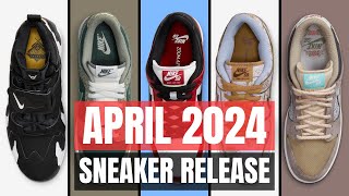 BEST SNEAKER Release for APRIL 2024 Part1 [upl. by Nitneuq]