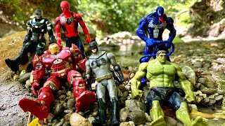 MARVEL FIGURES STOP MOTION ACTION FIGURES LEGO SPIDERMAN STOP MOTION SPIDEY HULK TOYS 026 [upl. by Constantino]