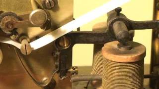 old telegraph  telegraf  with paper tape amp ink [upl. by Anirtak]