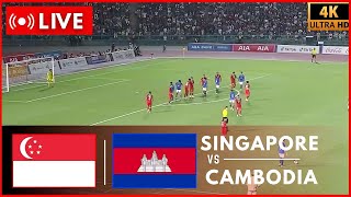 ⚽ LIVE  Singapore vs Cambodia  AFF Mitsubishi Asean Championship 2024  Live Match eFootball PES [upl. by Paquito]