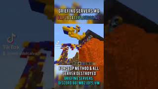 Server Griefed 6 grief minecraft hacker boxpvp survival skibidigrief viral fyp parati [upl. by Latsyrc]