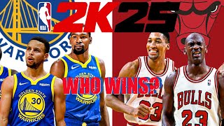 The Ultimate Matchup 1996 Bulls vs 2017 Warriors  NBA 2K25 PC [upl. by Joy]