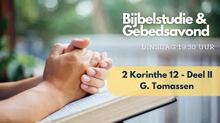 2Korinthe 12 deel 2  Ds G Tomassen [upl. by Therine]