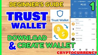 Trust Wallet Tutorial How to Download Install Create Trust Wallet Mobile App Crypto Wallet 1 [upl. by Ellek744]