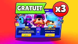 3 PASS BRAWL STARS saison 5 à GAGNER et PLUS [upl. by Ise244]