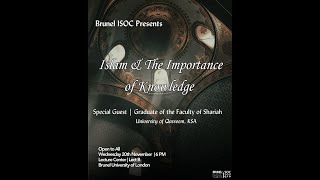 Ustadh Khalid Hassan  Islam amp The Importance of Knowledge [upl. by Brigg]