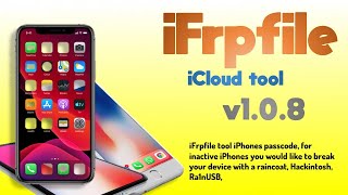 iFrpfile all in one tool v108 Untethered Bypass iCloud iOS [upl. by Riggall871]