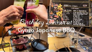 Birthday Dinner at Gyuzo Japanese BBQ [upl. by Estus249]