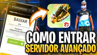 COMO ENTRAR NO SERVIDOR AVANÇADO DO FREE FIRE ATUALIZADO EM 2024 PELO CELULAR MOBILE passo a passo [upl. by Adelice946]