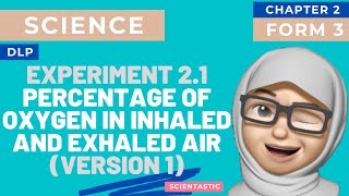 SCIENCE  KSSM DLP  FORM 3  EXPERIMENT 21 TO COMPARE OXYGEN CONTENT IN EXHALED AND INHALED AIR [upl. by Ydeh]