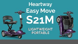 Heartway Easy Move S21M Folding Travel Mobility Scooter [upl. by Koenig]