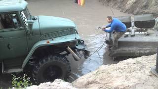 Peckfitz Oktober 2015  Ural 375D versucht BMP zu bergen  Offroadfreunde Wiesental [upl. by Rozella]