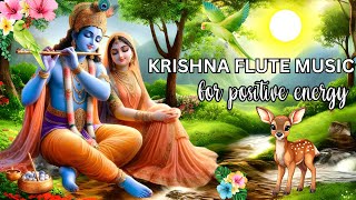 KRISHNA FLUTE MUSIC FOR POSITIVE ENERGYMEDITATION  RELAXING MUSIC MORNING FLUTEINDIAN FLUTE377 [upl. by Benedicta]