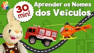 Aprender os Nomes dos Veículos  Compilação  Autocarro Camião e Mais  BabyFirst [upl. by Cacilie]