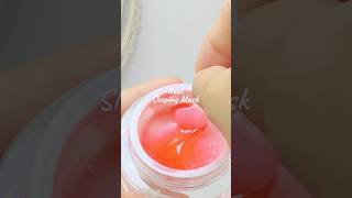 BEST SLEEPING MASK 💖 msglowbeauty redjelly skincare youtubeshorts [upl. by Ocimad784]