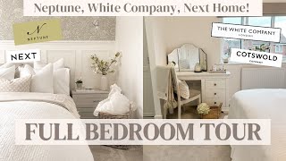 BEDROOM TOUR Beautiful modern country styling  The White Company Neptune Next Home Panelling [upl. by Eastlake430]