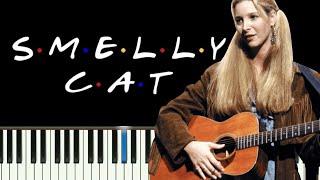 Smelly Cat  Phoebe Buffay  FRIENDS  Synthesia Piano Tutorial [upl. by Valida121]