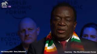 President ED Mnangagwas FULL Davos interview [upl. by Melly971]