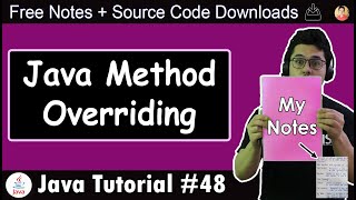 Method Overriding in Java [upl. by Tarfe]