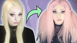 Cotton Candy Dream Wig  My First Wig Transformation  Toxic Tears [upl. by Celine]