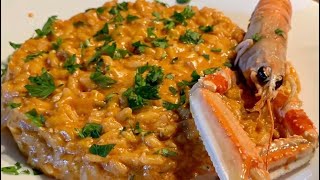 Risotto con crema di scampi chefziopietro ricettafacileeveloce [upl. by Della]