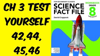 Science fact file grade 8 third edition Ch 3 Test yourself [upl. by Mountfort]