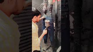 Spray jeans jeanscutting funny jeanslovers jeanslovers song like subscribe serial [upl. by Eslehc833]