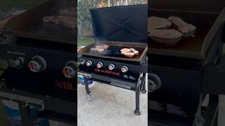 First time using my BLACKSTONE I’m so excited grilling blackstone dinner steak chicken [upl. by Varuag421]