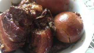 tau yu bak teochew style braised pork belly with black soya sauce [upl. by Descombes313]