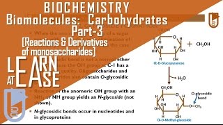 Biomolecules Carbohydrates Part3 Reactions amp Derivatives of monosaccharides [upl. by Range]