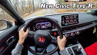 2023 Honda Civic Type R  First Drive POV Binaural Audio [upl. by Flore]