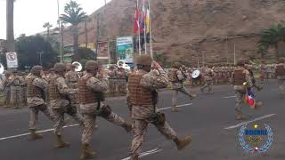 Preparatorias desfile día de la Infantería Chilena Arica 2018 [upl. by Lemuela]