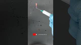 Şırınga ve ateşin dansı  2 keşfet experiment fireefire diycrafts [upl. by Ardnahcal]