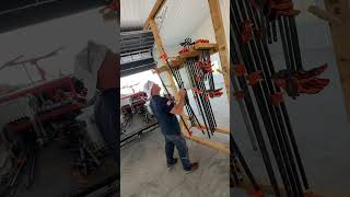 Getting the clamps and clamp rack moved to the new shop woodworking tools [upl. by Naleag406]