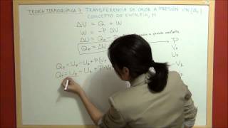 TERMOQUIMICA Teoría 7  Transferencia calor a presión constante Concepto de entalpía H [upl. by Noeht479]