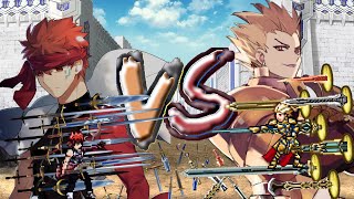 SHIROU EMIYA vs GILGAMESH Fatestay night  MUGEN [upl. by Anwahs]