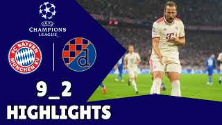 Bayern Munich vs Dinamo Zagreb  UEFA Champions League 202425 Highlights 92 [upl. by Niloc]