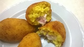 Arancine al burro  La ricetta originale rosticceria siciliana [upl. by Zenia45]