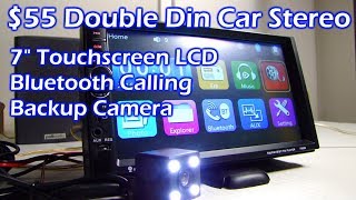 55 Double Din 7quot LCD Touchscreen Bluetooth Car Stereo [upl. by Snehpets]