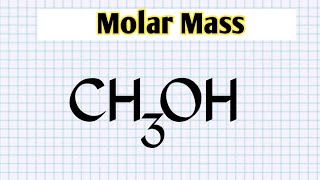 How to find molar mass of CH3OH  methyl alcohol molar mass [upl. by Filia]