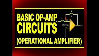 Basic OP AMP Operational Amplifier Circuits  Working of Inverting Amplifier [upl. by Jaye]