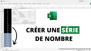 Créer une Série de Nombre  Données dans Excel en 3 Clics ♾️ INCREMENTATION AUTOMATIQUE [upl. by Ashil828]