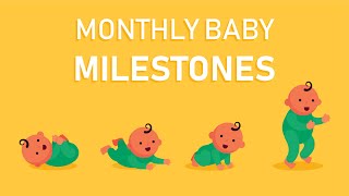 What are Baby Monthly Milestones How Should a Baby Grow [upl. by Alyar814]